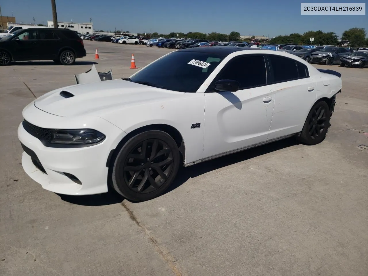 2020 Dodge Charger R/T VIN: 2C3CDXCT4LH216339 Lot: 73698834