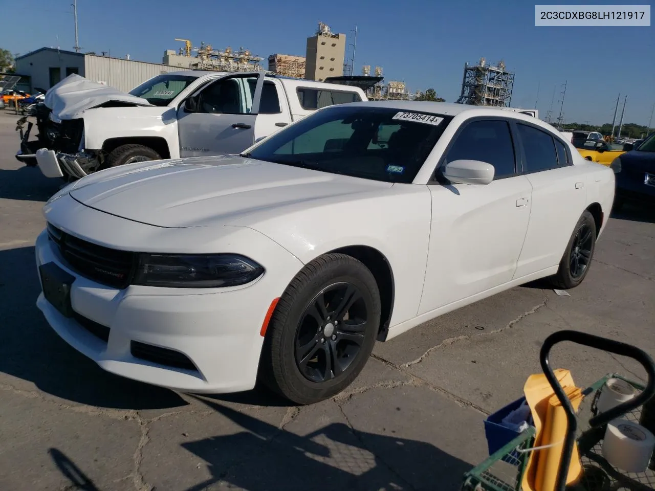 2020 Dodge Charger Sxt VIN: 2C3CDXBG8LH121917 Lot: 73705414