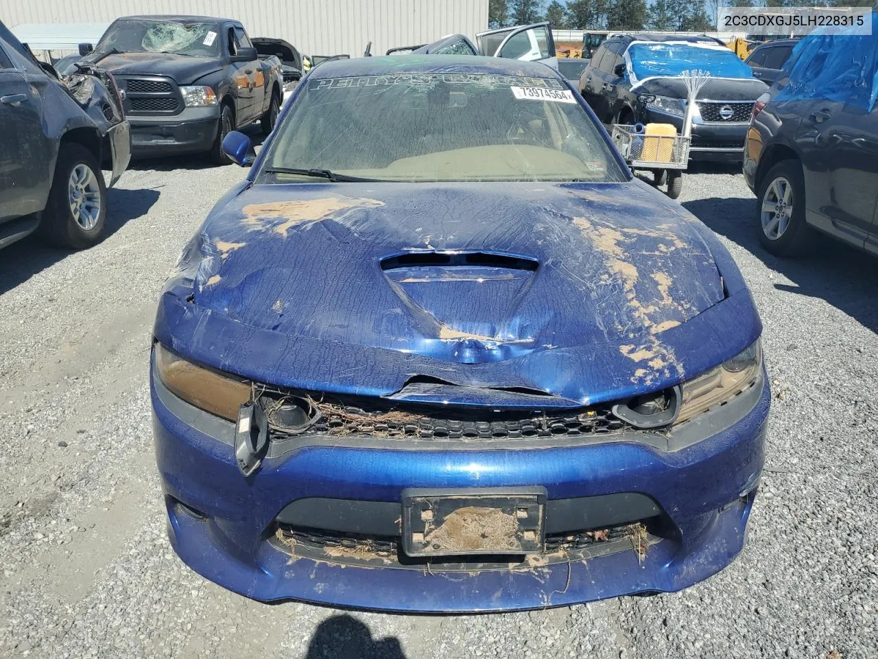 2020 Dodge Charger Scat Pack VIN: 2C3CDXGJ5LH228315 Lot: 73974564