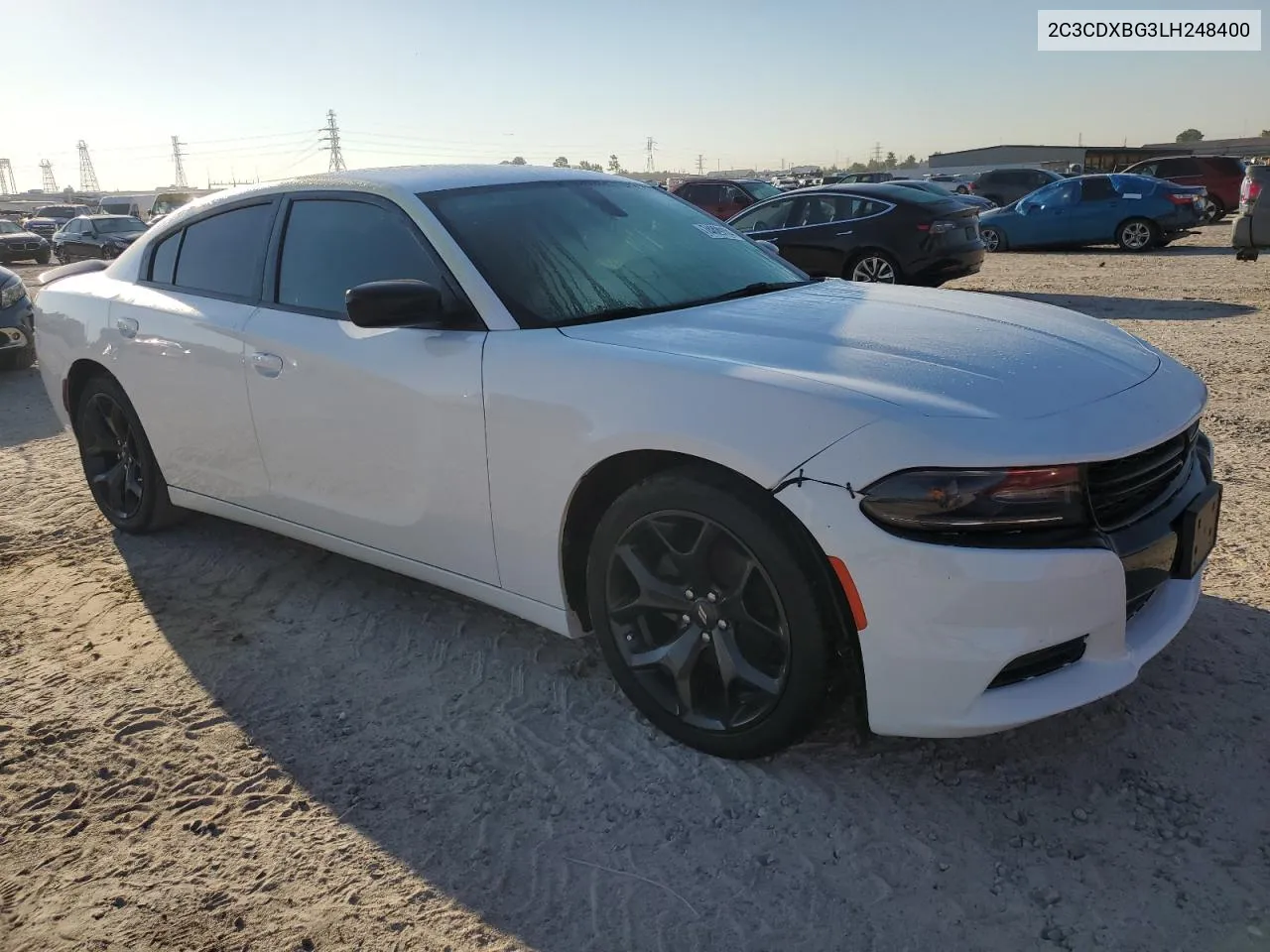 2020 Dodge Charger Sxt VIN: 2C3CDXBG3LH248400 Lot: 74029104