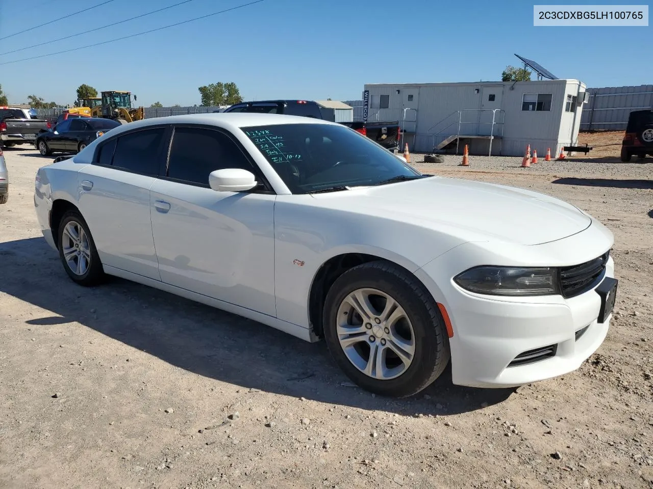 2020 Dodge Charger Sxt VIN: 2C3CDXBG5LH100765 Lot: 74192043