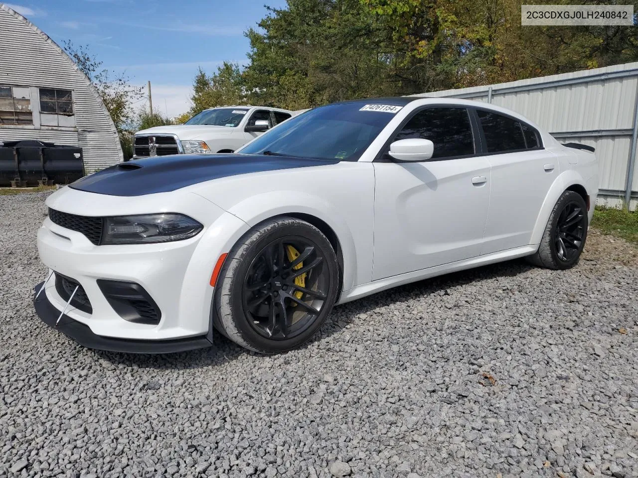 2020 Dodge Charger Scat Pack VIN: 2C3CDXGJ0LH240842 Lot: 74261154