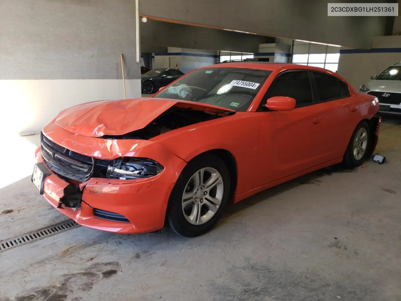 2020 Dodge Charger Sxt VIN: 2C3CDXBG1LH251361 Lot: 74755004