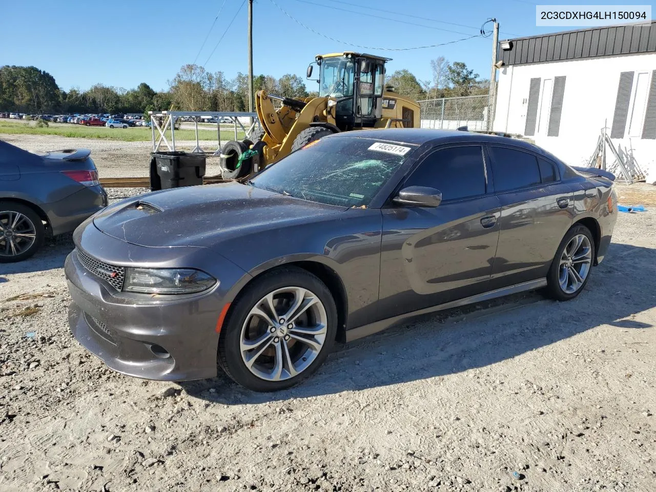 2020 Dodge Charger Gt VIN: 2C3CDXHG4LH150094 Lot: 74825174