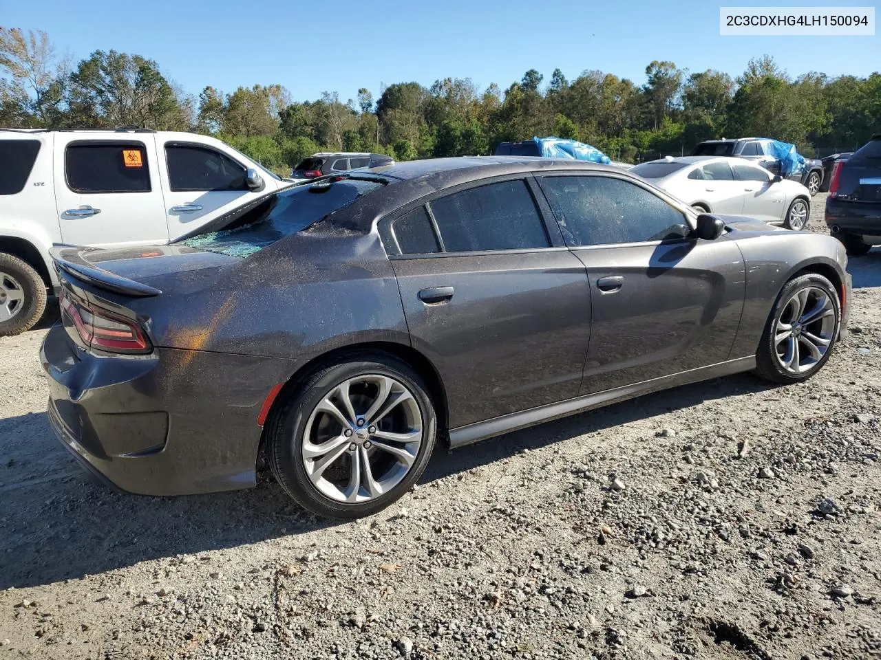 2020 Dodge Charger Gt VIN: 2C3CDXHG4LH150094 Lot: 74825174