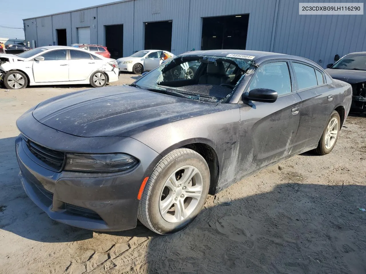 2020 Dodge Charger Sxt VIN: 2C3CDXBG9LH116290 Lot: 74892504