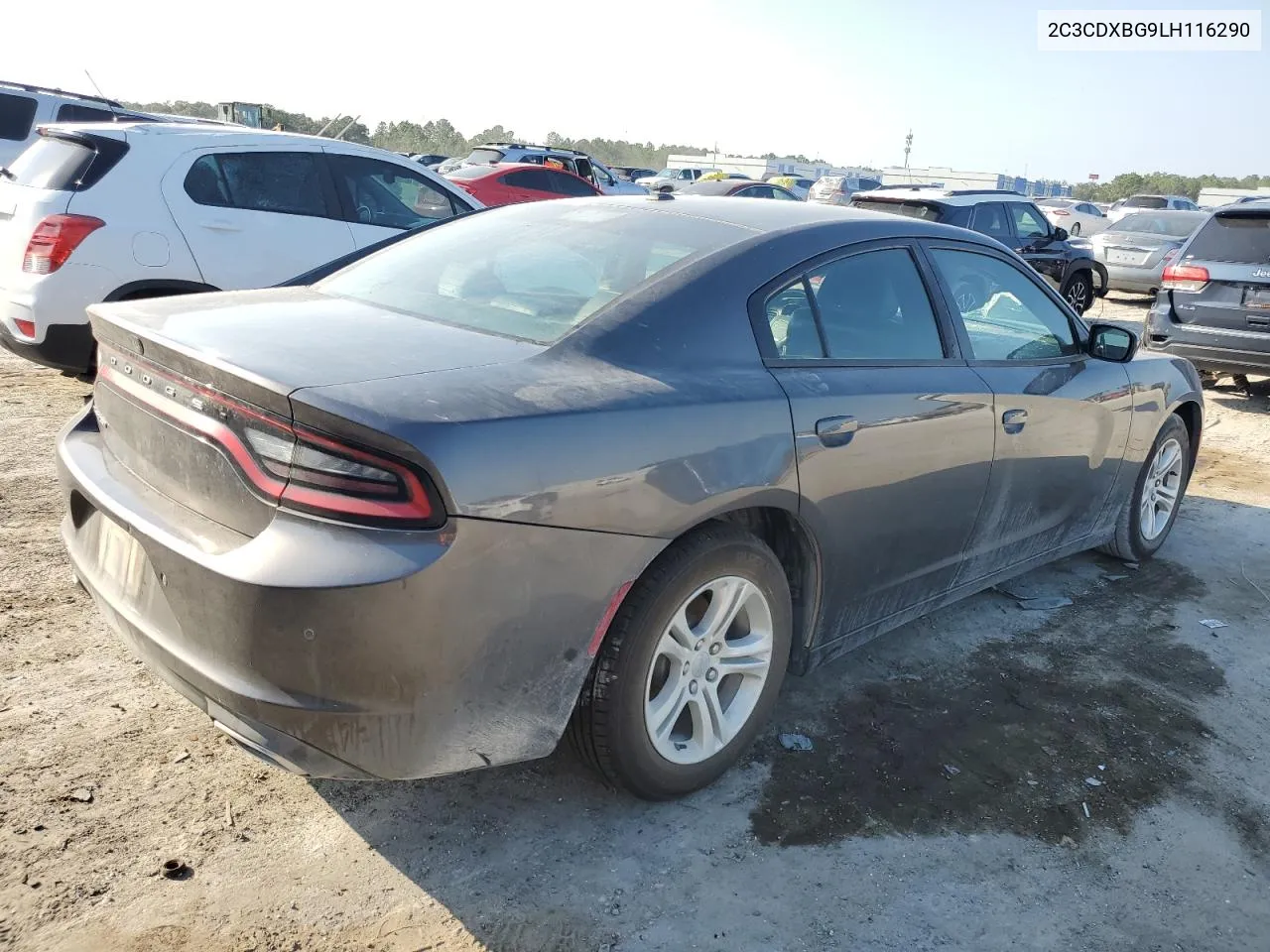 2020 Dodge Charger Sxt VIN: 2C3CDXBG9LH116290 Lot: 74892504