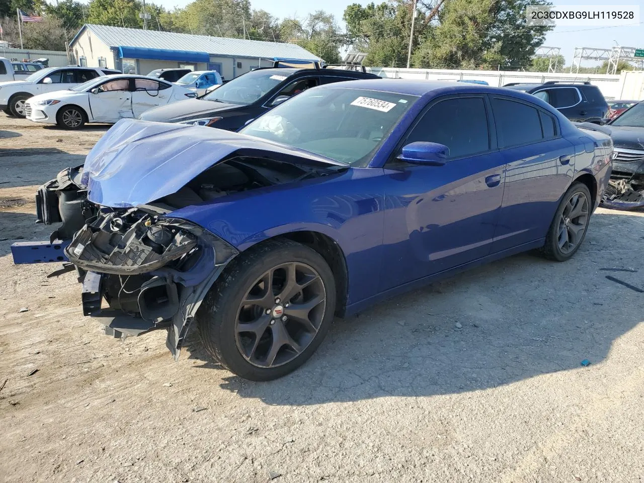 2020 Dodge Charger Sxt VIN: 2C3CDXBG9LH119528 Lot: 75760534