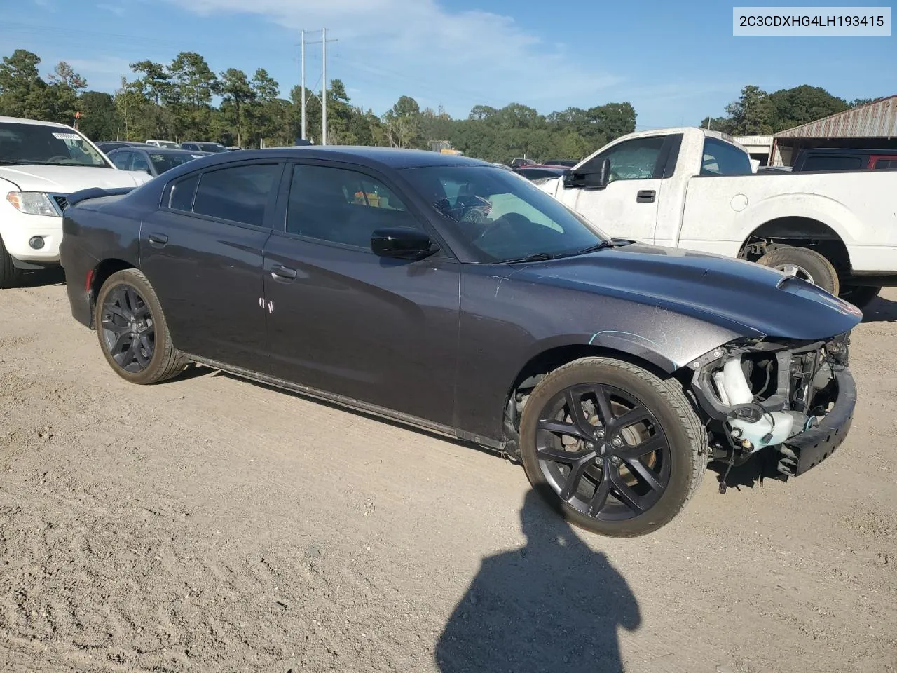 2020 Dodge Charger Gt VIN: 2C3CDXHG4LH193415 Lot: 75951214