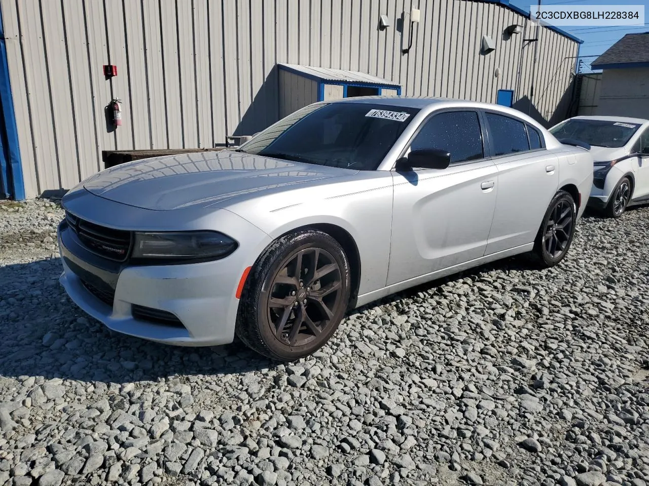 2020 Dodge Charger Sxt VIN: 2C3CDXBG8LH228384 Lot: 76394334