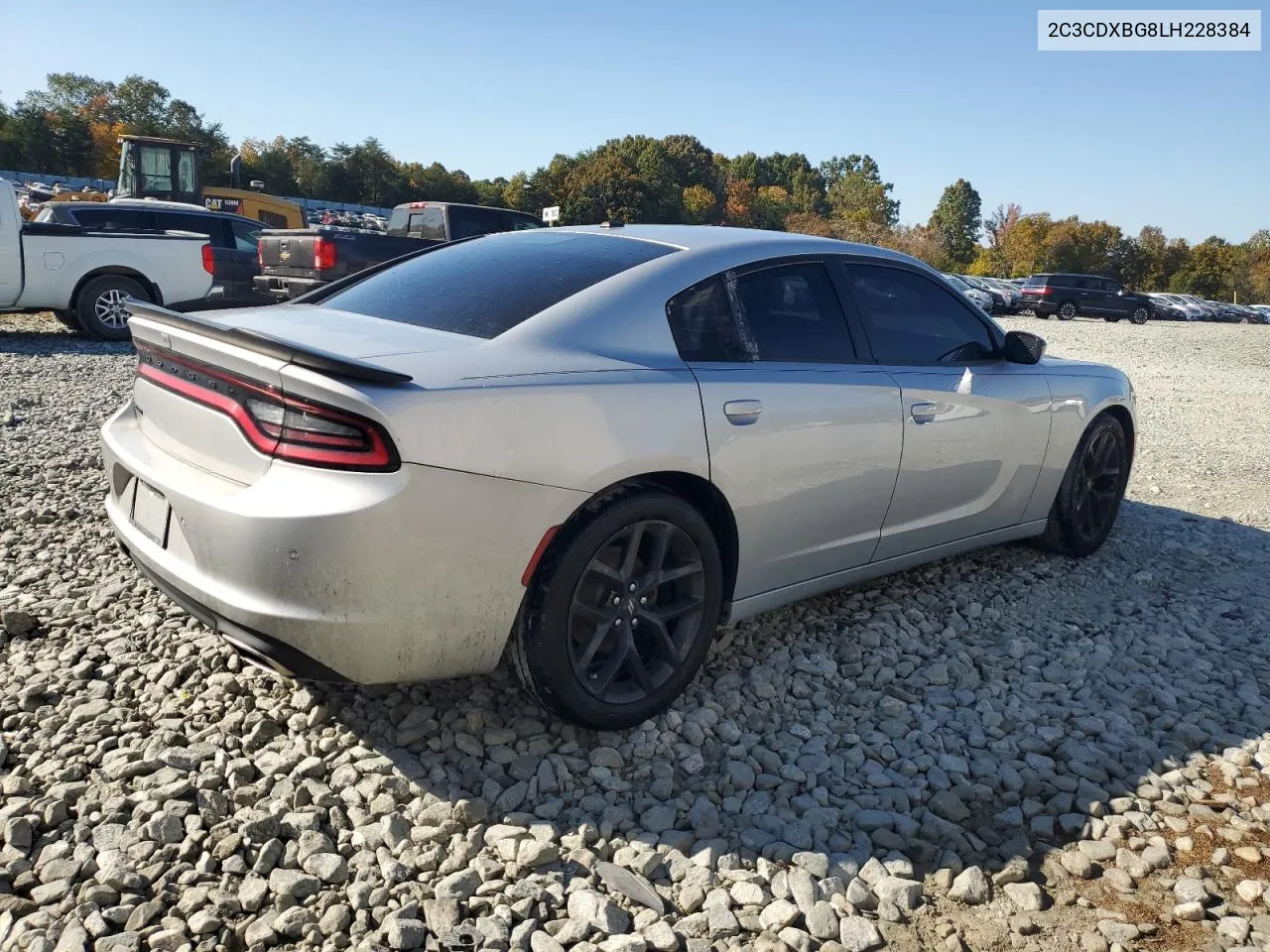 2020 Dodge Charger Sxt VIN: 2C3CDXBG8LH228384 Lot: 76394334