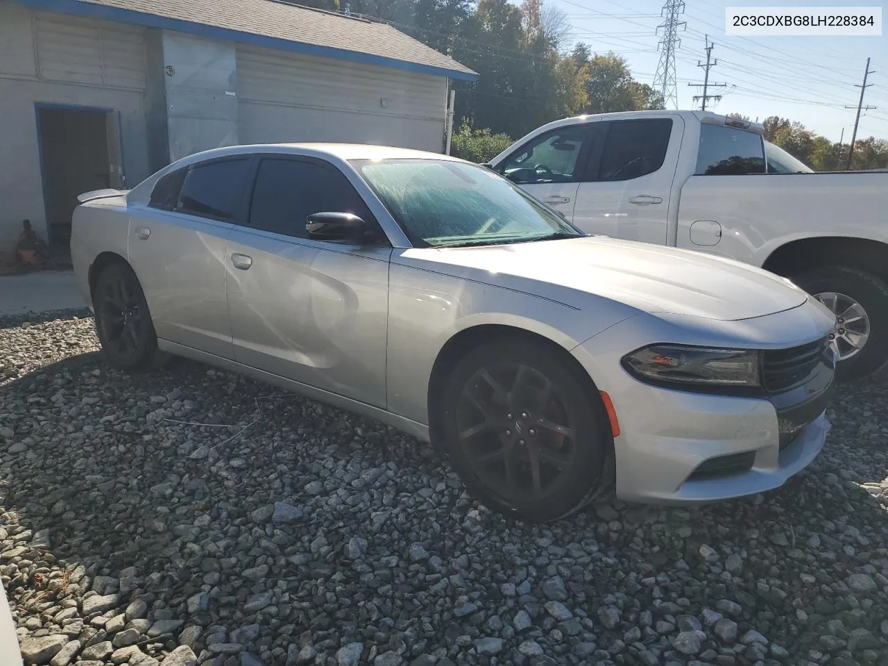 2020 Dodge Charger Sxt VIN: 2C3CDXBG8LH228384 Lot: 76394334