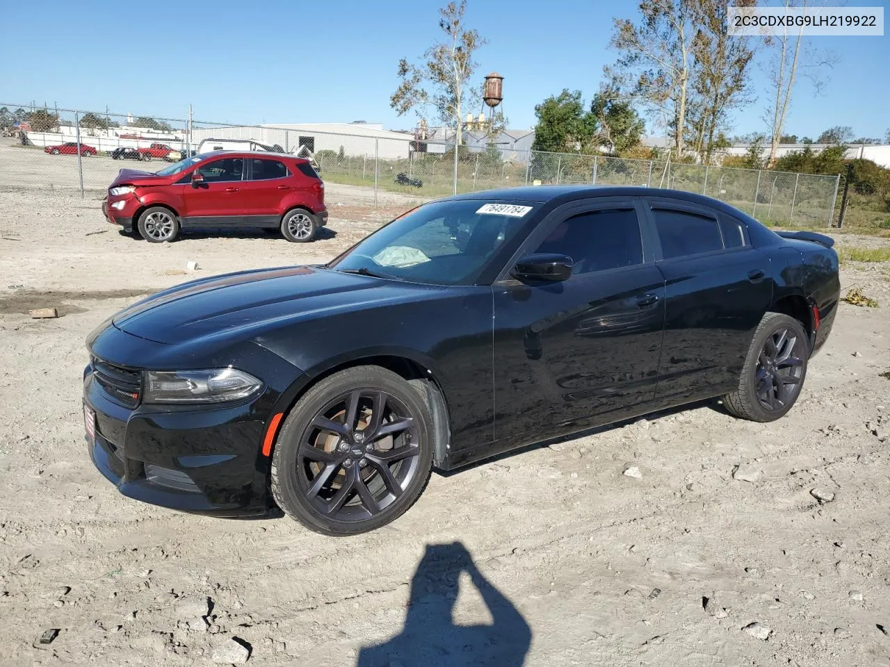 2020 Dodge Charger Sxt VIN: 2C3CDXBG9LH219922 Lot: 76491784