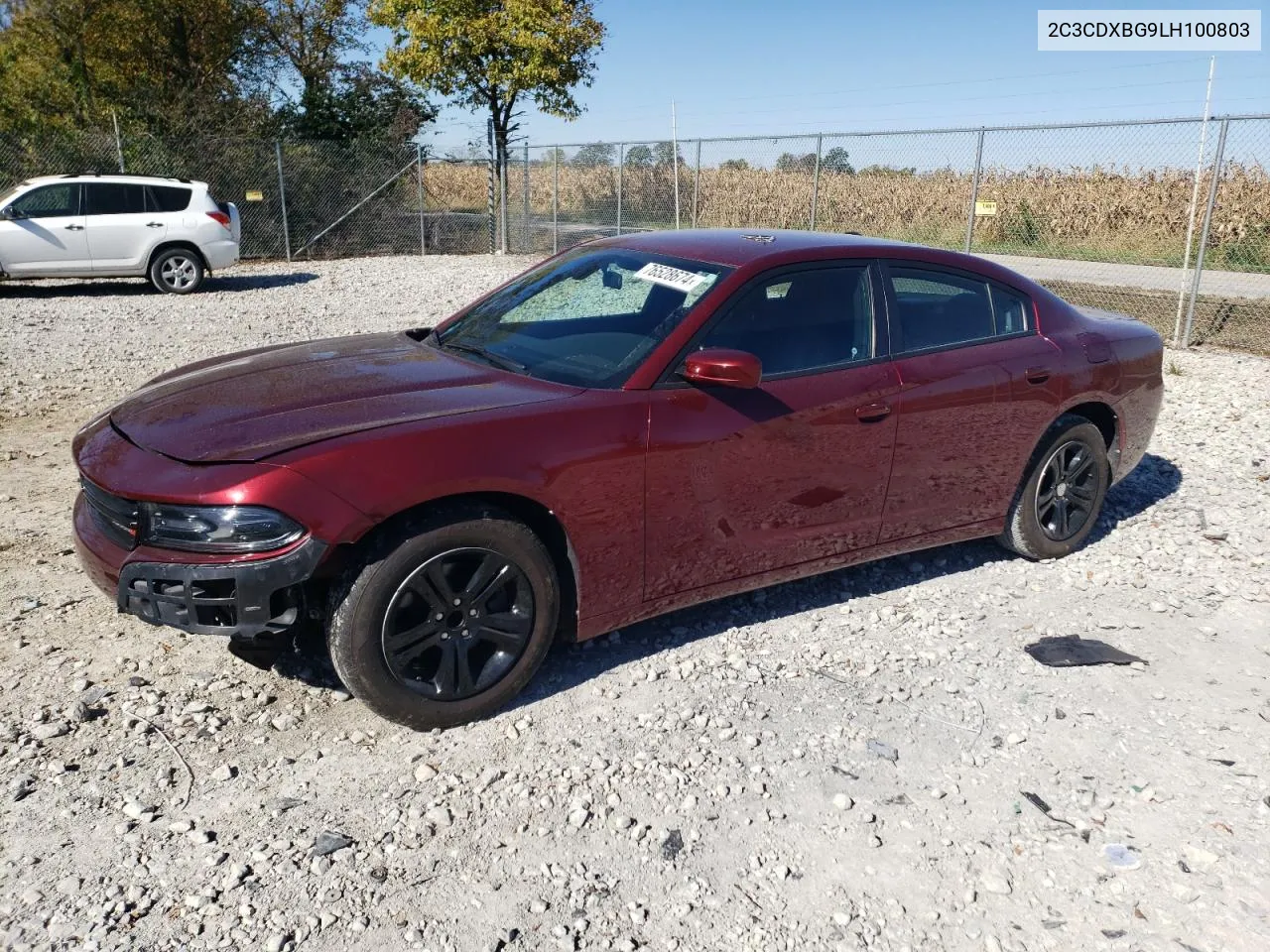 2020 Dodge Charger Sxt VIN: 2C3CDXBG9LH100803 Lot: 76528674