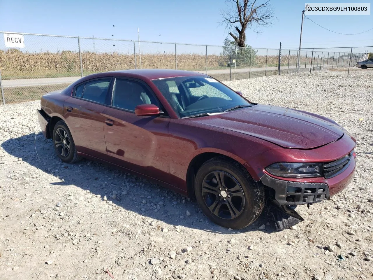 2020 Dodge Charger Sxt VIN: 2C3CDXBG9LH100803 Lot: 76528674