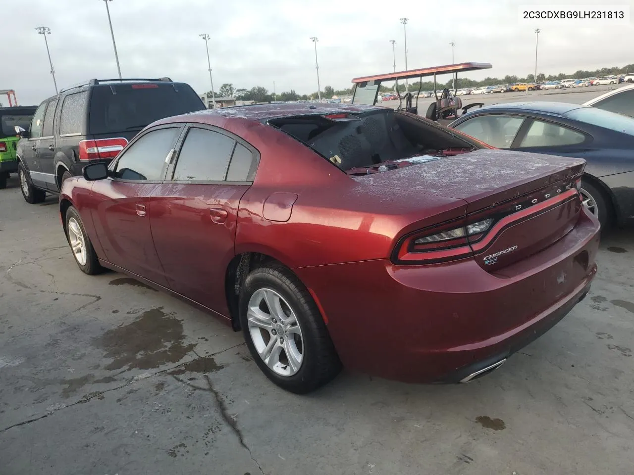 2020 Dodge Charger Sxt VIN: 2C3CDXBG9LH231813 Lot: 76833364