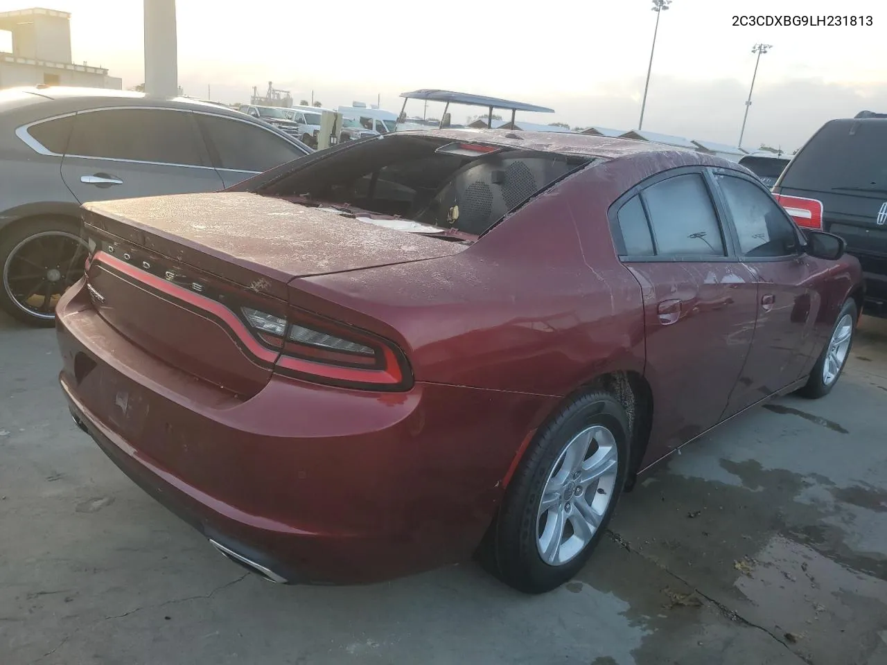 2020 Dodge Charger Sxt VIN: 2C3CDXBG9LH231813 Lot: 76833364