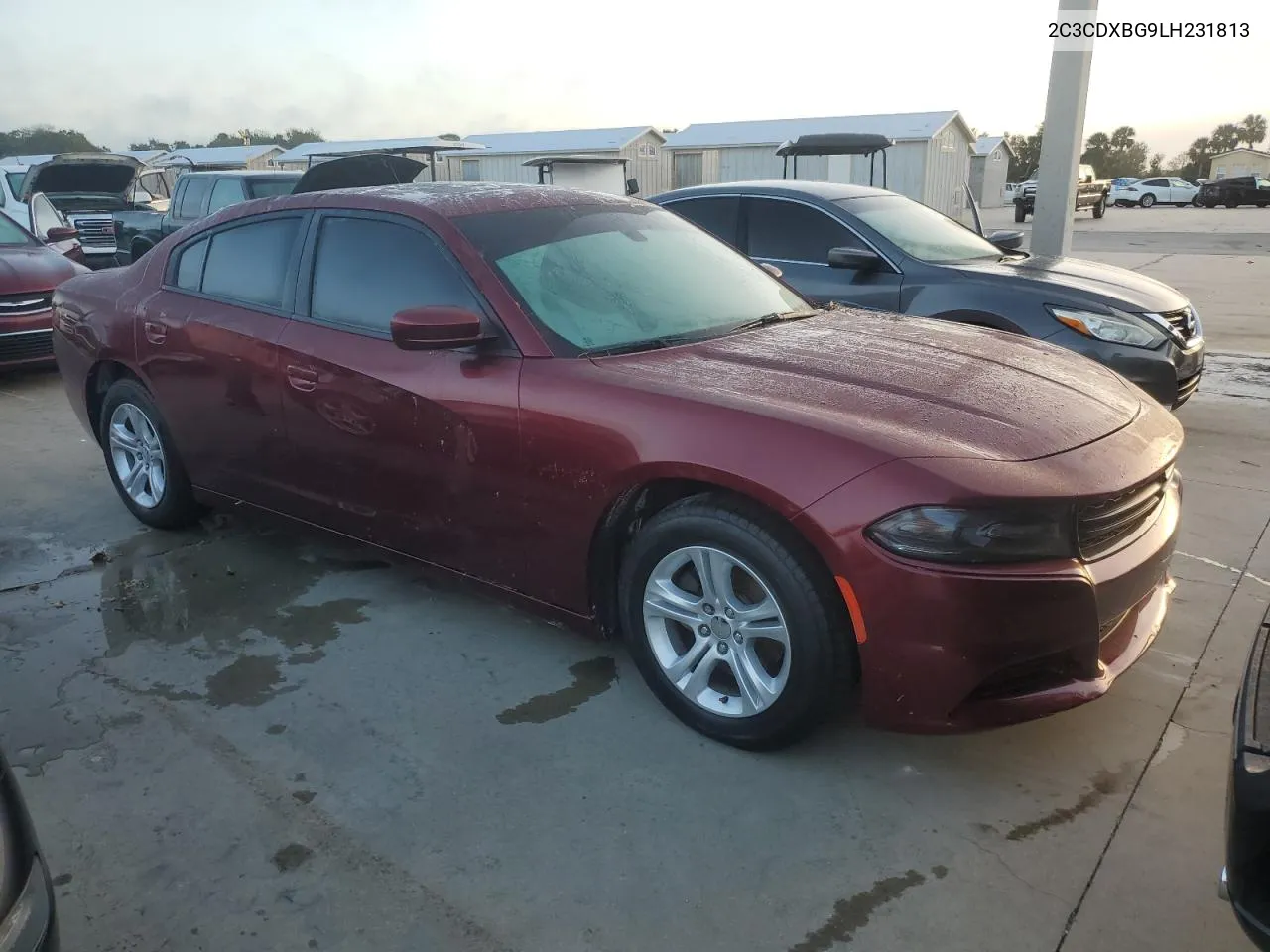 2020 Dodge Charger Sxt VIN: 2C3CDXBG9LH231813 Lot: 76833364