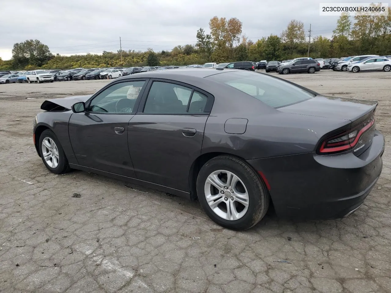 2020 Dodge Charger Sxt VIN: 2C3CDXBGXLH240665 Lot: 76987624