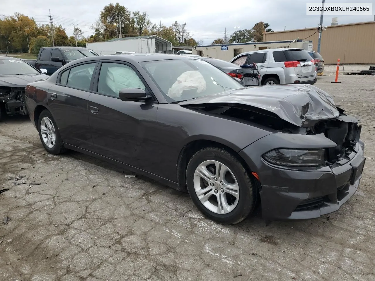 2020 Dodge Charger Sxt VIN: 2C3CDXBGXLH240665 Lot: 76987624