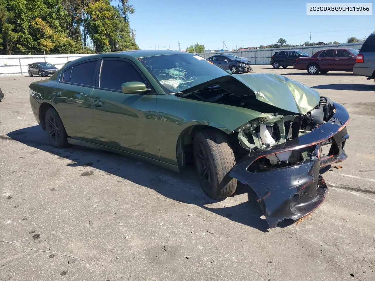 2020 Dodge Charger Sxt VIN: 2C3CDXBG9LH215966 Lot: 77003484