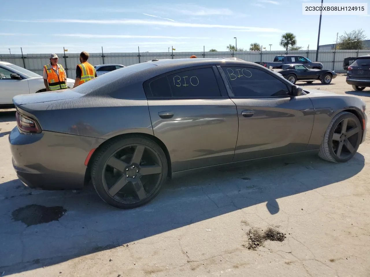 2020 Dodge Charger Sxt VIN: 2C3CDXBG8LH124915 Lot: 77133854