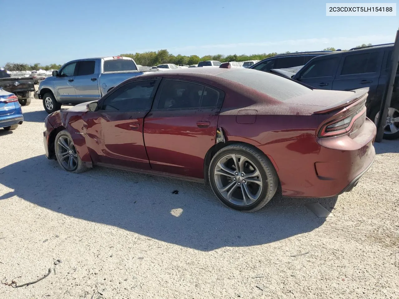 2020 Dodge Charger R/T VIN: 2C3CDXCT5LH154188 Lot: 77605674