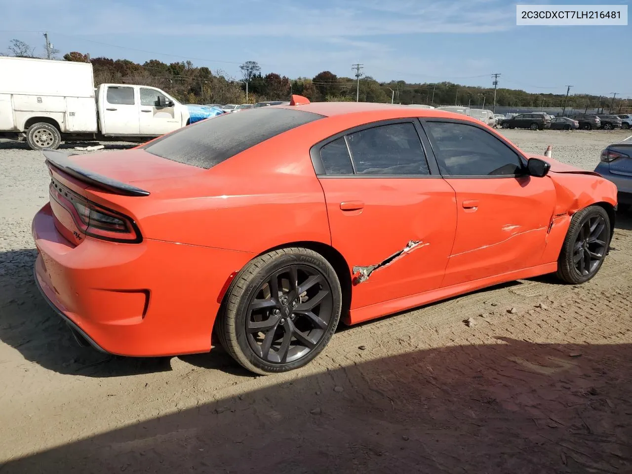 2020 Dodge Charger R/T VIN: 2C3CDXCT7LH216481 Lot: 77999644