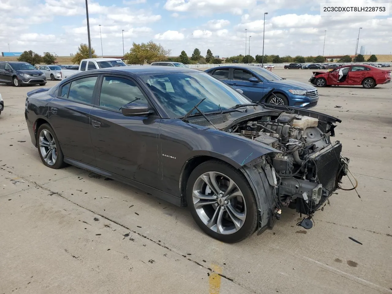 2020 Dodge Charger R/T VIN: 2C3CDXCT8LH228753 Lot: 78075164