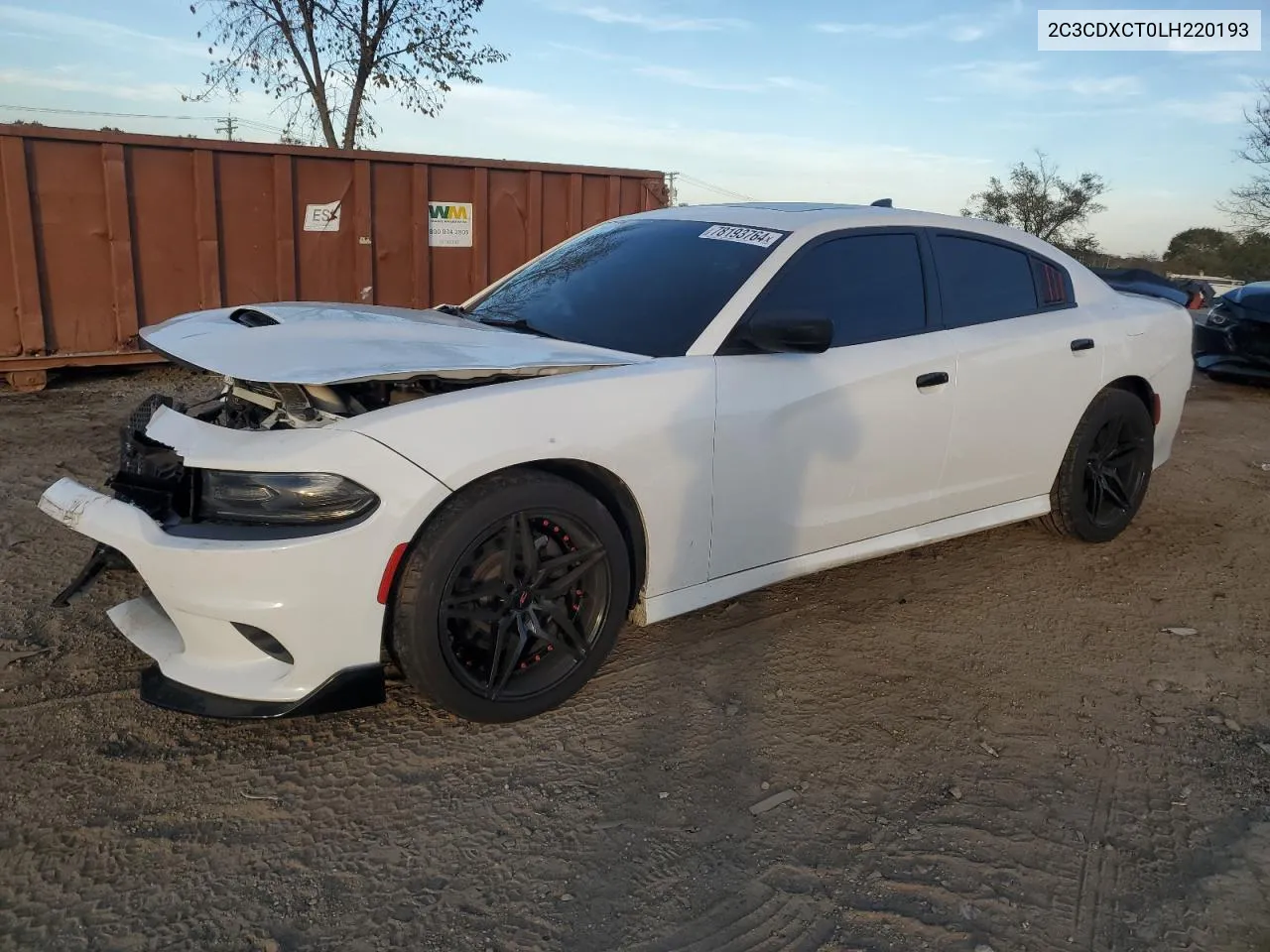 2020 Dodge Charger R/T VIN: 2C3CDXCT0LH220193 Lot: 78193764