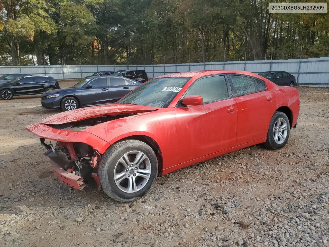 2020 Dodge Charger Sxt VIN: 2C3CDXBG5LH232909 Lot: 78649214