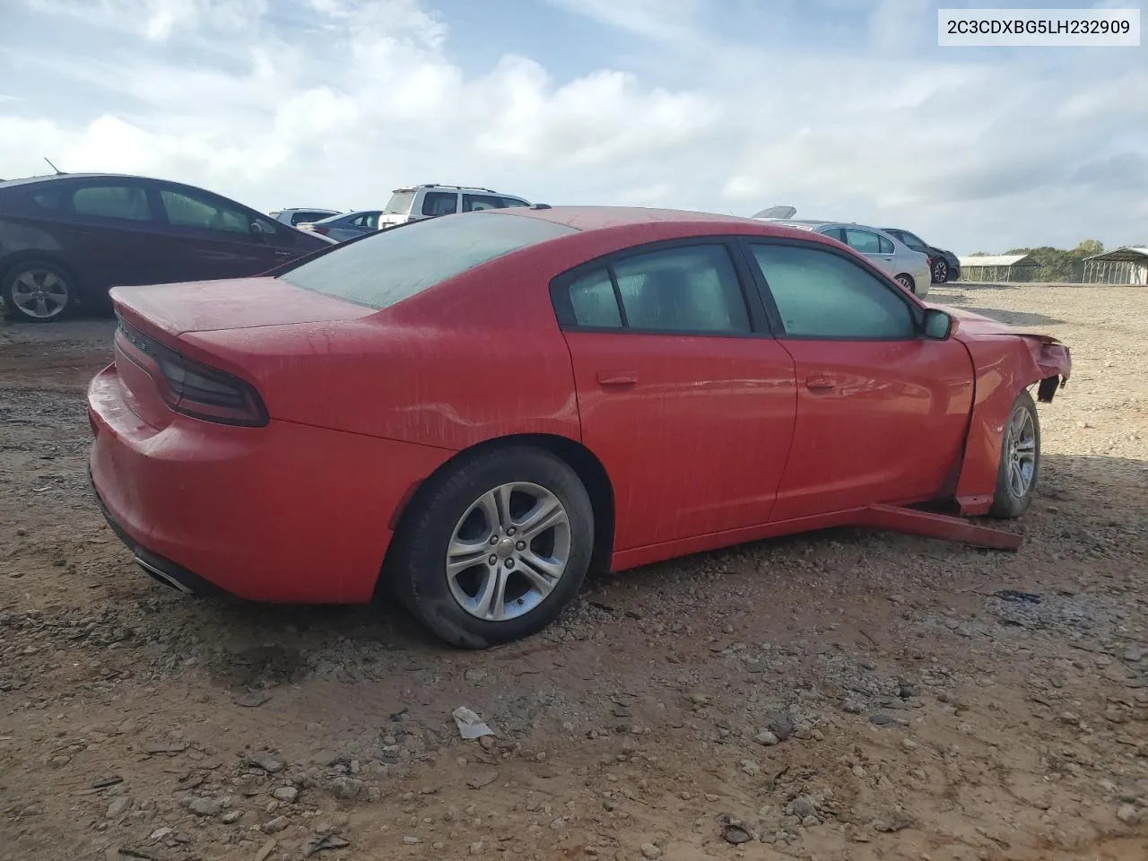 2020 Dodge Charger Sxt VIN: 2C3CDXBG5LH232909 Lot: 78649214