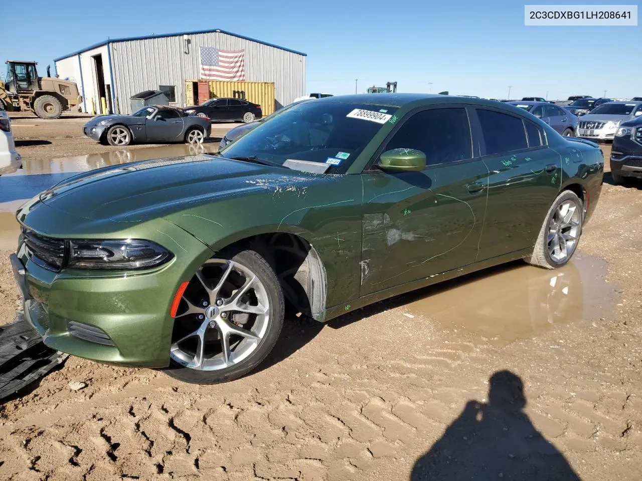 2020 Dodge Charger Sxt VIN: 2C3CDXBG1LH208641 Lot: 78899904