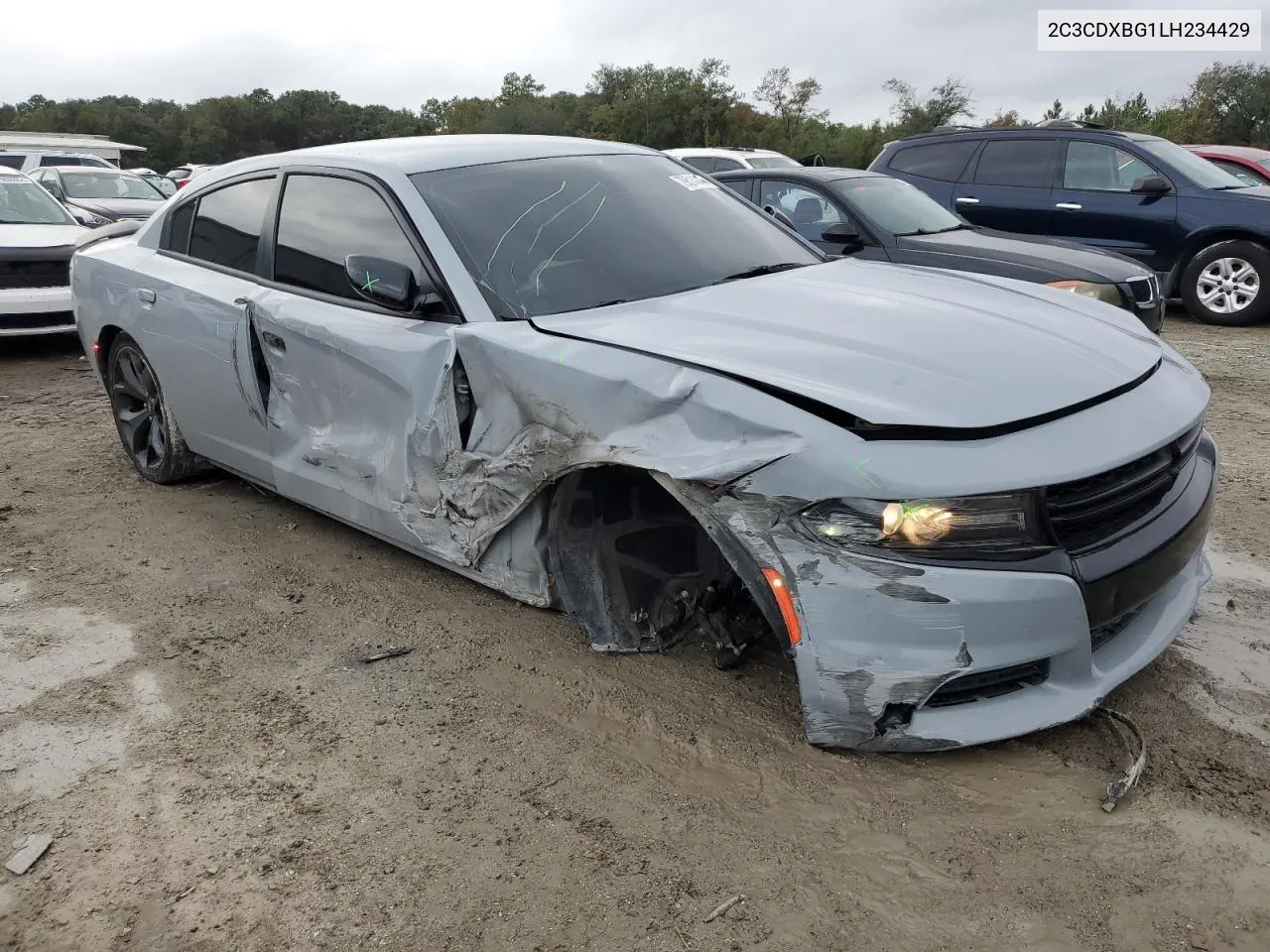 2020 Dodge Charger Sxt VIN: 2C3CDXBG1LH234429 Lot: 79514044