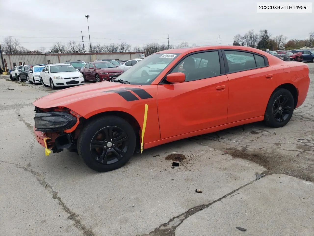 2020 Dodge Charger Sxt VIN: 2C3CDXBG1LH149591 Lot: 80158684