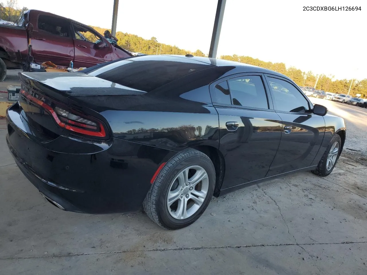 2020 Dodge Charger Sxt VIN: 2C3CDXBG6LH126694 Lot: 80458354