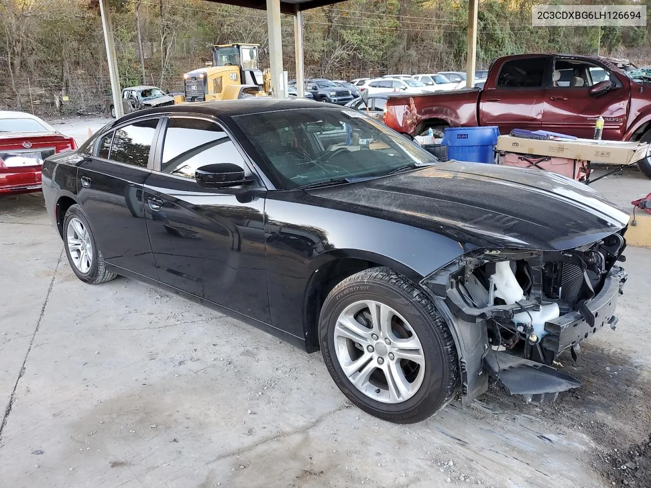 2020 Dodge Charger Sxt VIN: 2C3CDXBG6LH126694 Lot: 80458354