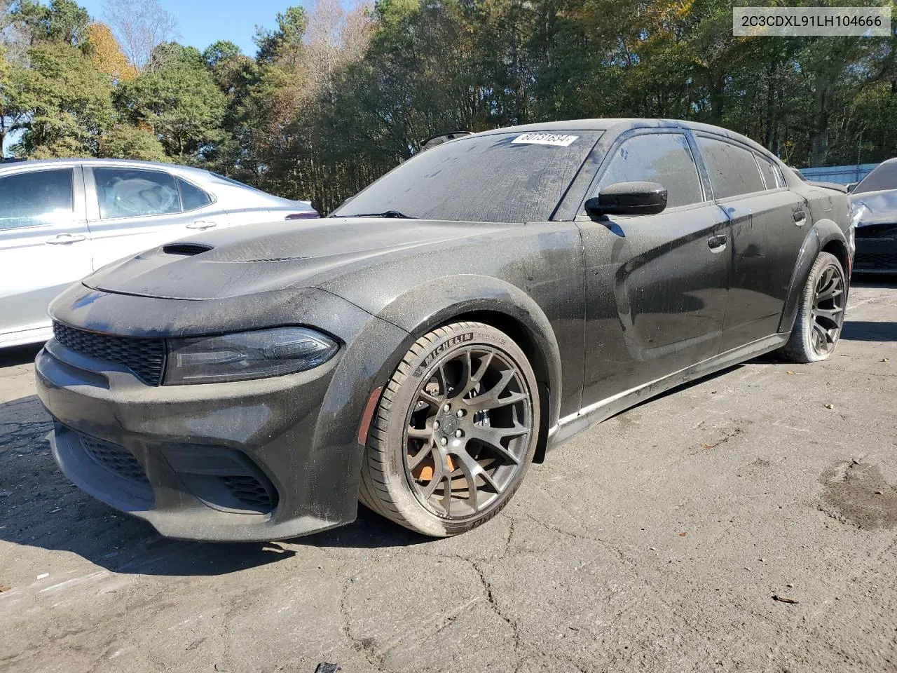 2020 Dodge Charger Srt Hellcat VIN: 2C3CDXL91LH104666 Lot: 80731834