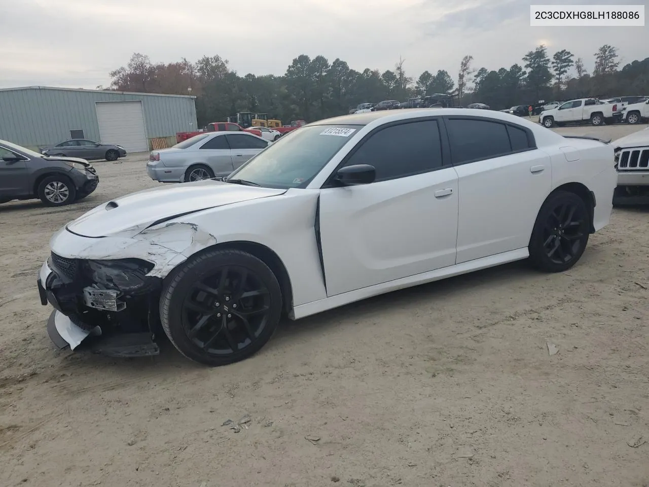 2020 Dodge Charger Gt VIN: 2C3CDXHG8LH188086 Lot: 81215574