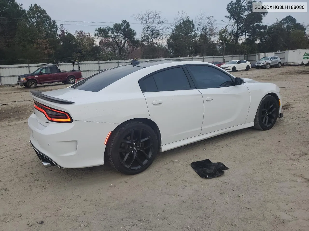 2020 Dodge Charger Gt VIN: 2C3CDXHG8LH188086 Lot: 81215574