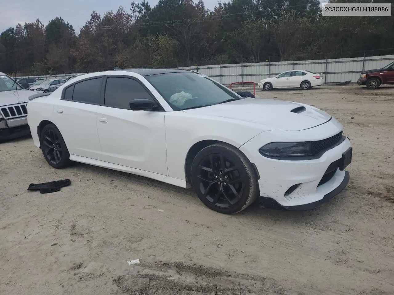 2020 Dodge Charger Gt VIN: 2C3CDXHG8LH188086 Lot: 81215574