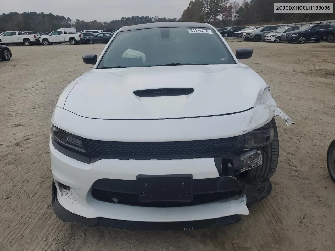 2020 Dodge Charger Gt VIN: 2C3CDXHG8LH188086 Lot: 81215574