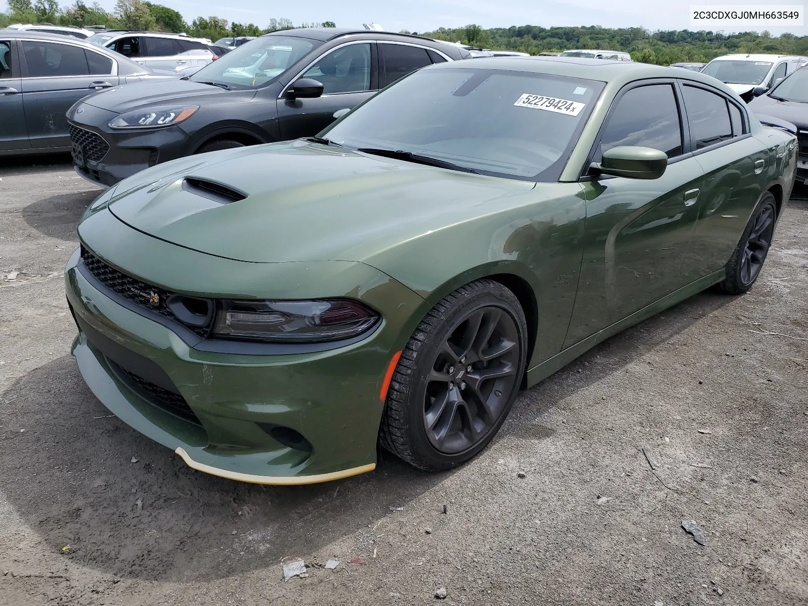 2021 Dodge Charger Scat Pack VIN: 2C3CDXGJ0MH663549 Lot: 52279424