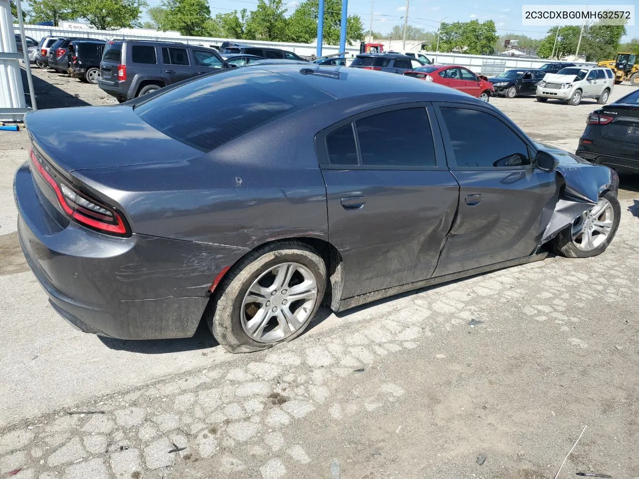 2021 Dodge Charger Sxt VIN: 2C3CDXBG0MH632572 Lot: 53042174