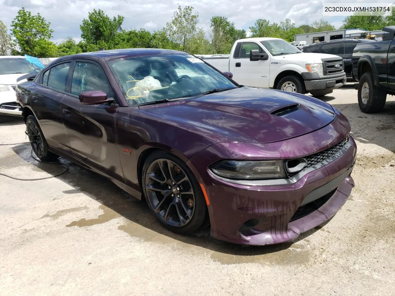 2021 Dodge Charger Scat Pack VIN: 2C3CDXGJXMH531754 Lot: 54281824