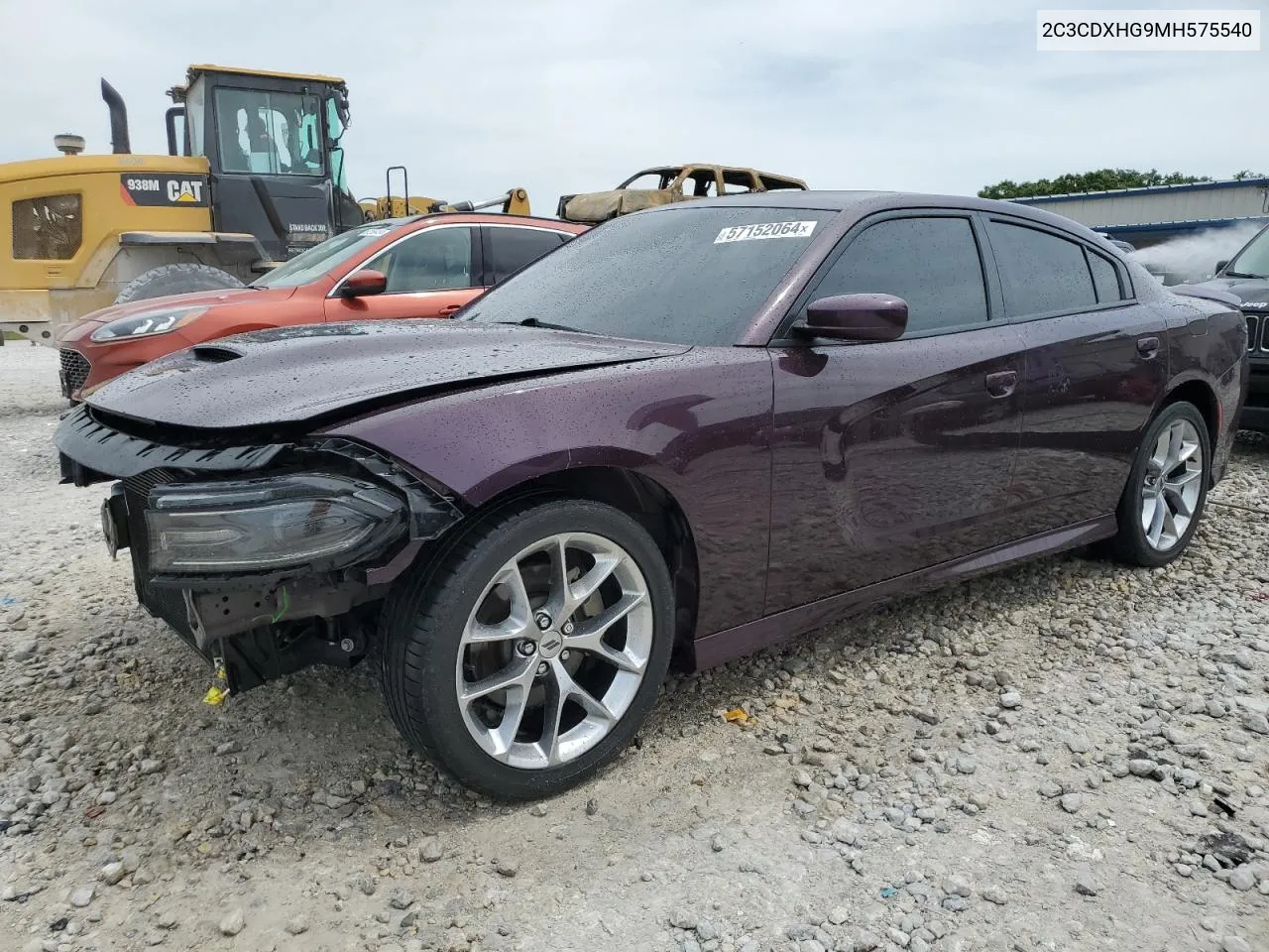 2021 Dodge Charger Gt VIN: 2C3CDXHG9MH575540 Lot: 57152064