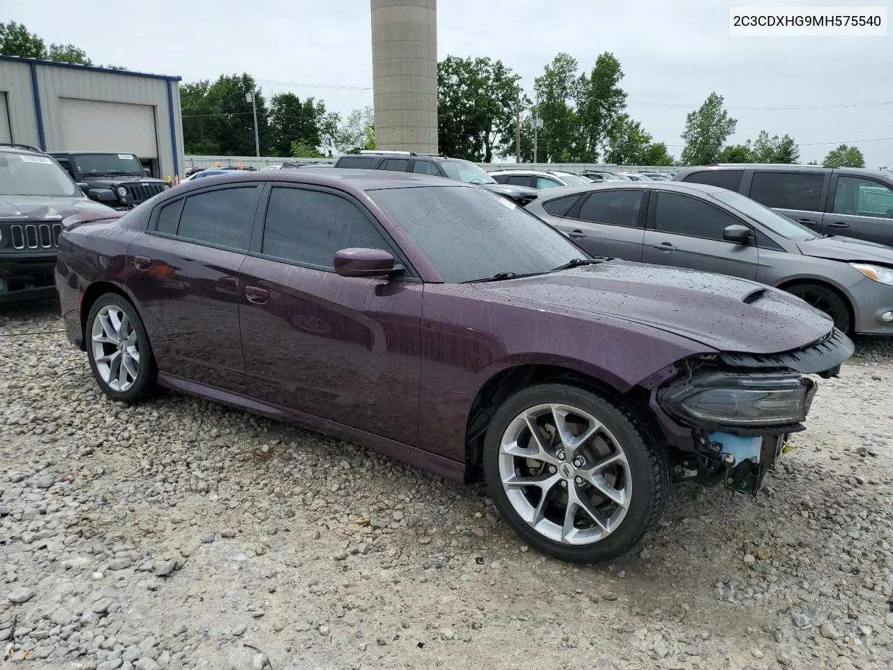 2021 Dodge Charger Gt VIN: 2C3CDXHG9MH575540 Lot: 57152064