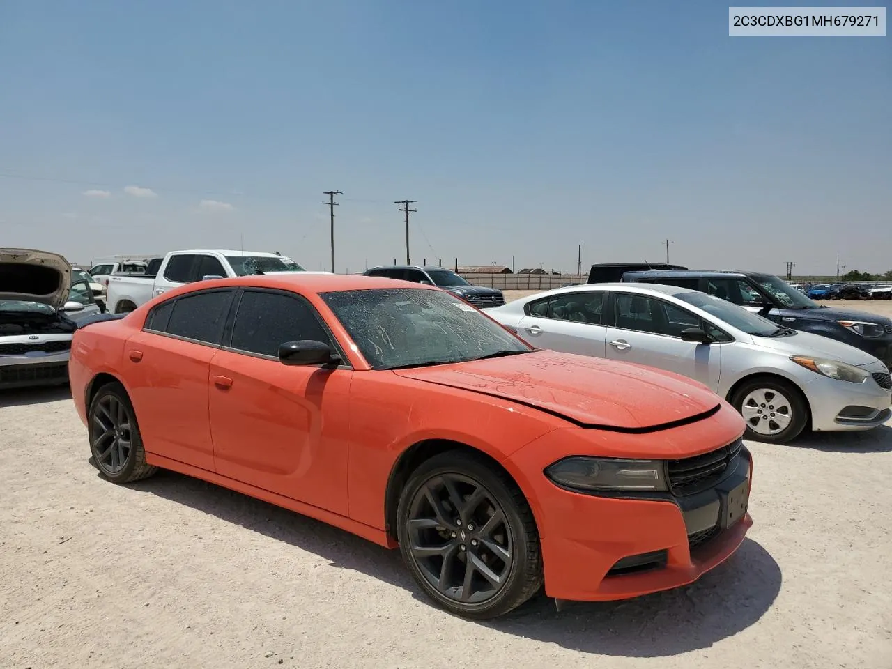 2021 Dodge Charger Sxt VIN: 2C3CDXBG1MH679271 Lot: 57283534