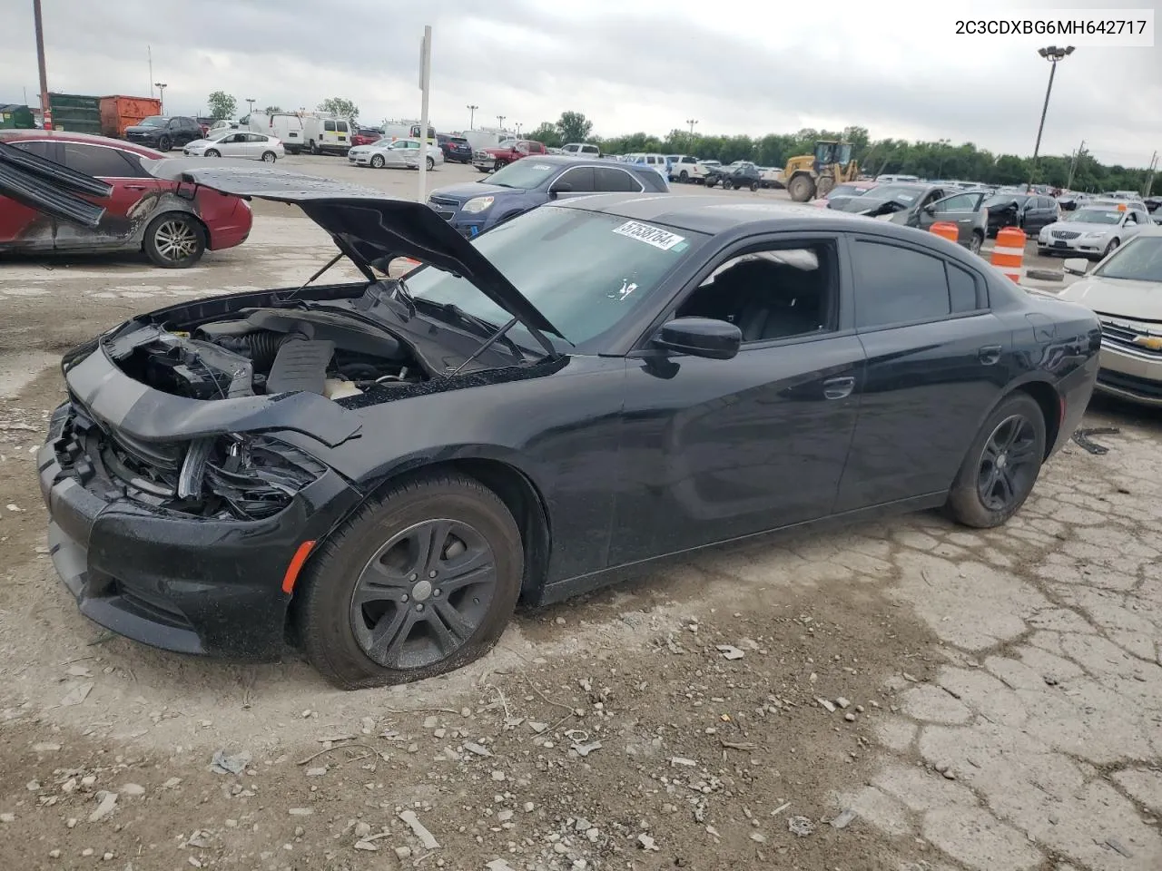 2021 Dodge Charger Sxt VIN: 2C3CDXBG6MH642717 Lot: 57538764