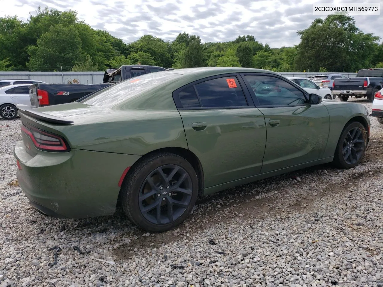 2021 Dodge Charger Sxt VIN: 2C3CDXBG1MH569773 Lot: 57549374